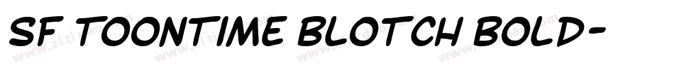 SF Toontime Blotch Bold字体转换